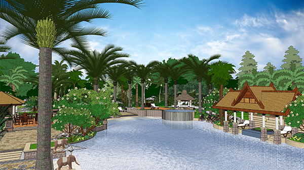海口美兰高尔夫温泉酒店景观设计